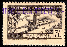 Algeria 1941-42 Controle des recettes 3f black lightly mounted mint.