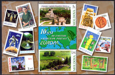 Moldova 2003 Tenth Anniversary of Europa Stamps souvenir sheet unmounted mint.
