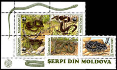 Moldova 1993 Protected Animals snakes unmounted mint.