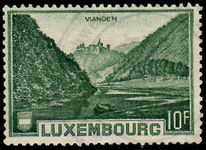 Luxembourg 1935 10Fr Vianden Lake fine used