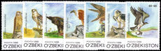 Uzbekistan 1999 Birds of Prey unmounted mint.