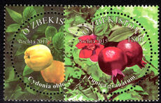 Uzbekistan 2015 Fruit unmounted mint.