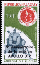 Malagasy 1976 5e Anniversaire de la mission APOLLO XIV unmounted mint.