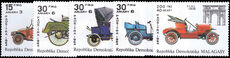 Malagasy 1984 Early Motor Cars unmounted mint.