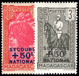 Madagascar 1942 Secours National unmounted mint.