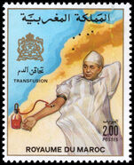 Morocco 1987 Blood Transfusion Service unmounted mint.