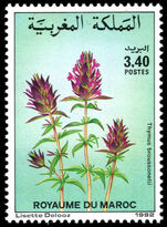 Morocco 1992 3d40 Thymus broussonetii unmounted mint.