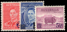 Australia 1940 Provisionals lightly mounted mint.