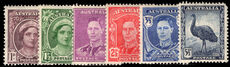 Australia 1942-50 set (top value with pulled corner) lightly mounted mint.