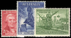 Australia 1947 150th Anniversary of City of Newcastle lightly mounted mint.