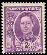 Australia 1948-56 2d bright purple lightly mounted mint.