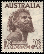 Australia 1952 Aborigine with wmk lightly mounted mint.