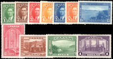 Canada 1937-38 set lightly mounted mint.