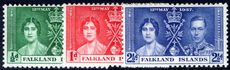 Falkland Islands 1937 Coronation lightly mounted mint.