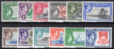 Gilbert & Ellice Islands 1939-55 set lightly mounted mint.