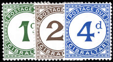 Gibraltar 1956 Postage Due lightly mounted mint.