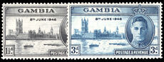 Gambia 1946 Victory lightly mounted mint.