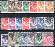 Northern Rhodesia 1938-52 set lightly mounted mint.