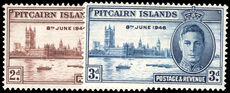 Pitcairn Islands 1946 Victory lightly mounted mint.