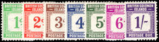 British Solomon Islands 1940 Postage Due set to 1s lightly mounted mint.