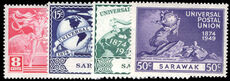 Sarawak 1949 UPU lightly mounted mint.