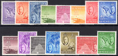 Seychelles 1952 set lightly mounted mint.