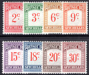 Seychelles 1951 Postage Due set lightly mounted mint.