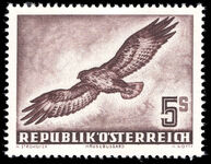 Austria 1950-53 5s brown Common buzzard unmounted mint.