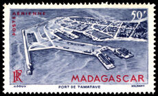 Madagascar 1946 50f Air unmounted mint.