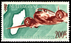 Madagascar 1946 200f Air unmounted mint.