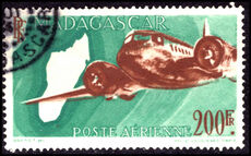 Madagascar 1946 200f Air fine used.