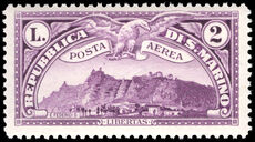 San Marino 1931 2l Mount Titano unmounted mint.