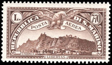 San Marino 1931 7l70 brown unmounted mint.