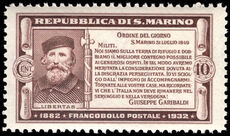 San Marino 1932 10c Garibaldi unmounted mint.