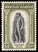 San Marino 1935 50c Delfico unmounted mint.