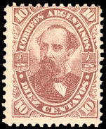 Argentina 1888-90 10c brown litho fine unmounted mint.
