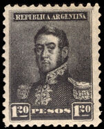 Argentina 1892-98 1p20 black perf 11½ 6mm wmk fine unmounted mint.