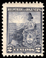 Argentina 1899-1903 2c slate perf 11½c fine unmounted mint.