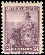 Argentina 1899-1903 24c deep lilac perf 11½c fine unmounted mint.