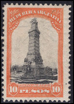 Argentina 1910 10p Centenary Monument fine unmounted mint.