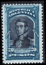Argentina 1910 20p San Martin fine unmounted mint.