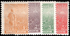 Argentina 1912-15 selection of values honeycomb horizontal fine unmounted mint.