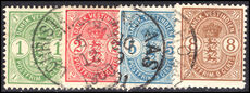 Danish West Indies 1900-03 set fine used.