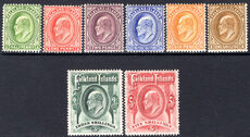 Falkland Islands 1904-12 set very fine lightly mounted mint.
