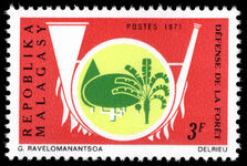 Malagasy 1971 Forest Preservation Campaign unmounted mint.