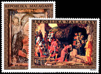 Malagasy 1972 Christmas. Religious Paintings unmounted mint.
