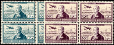Syria 1942 National Independence airs in unmounted mint blocks of 4 (upper two lmm)