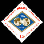 Monaco 1964 60th Anniversary of Federation Internationale de Football Association unmounted mint.