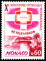 Monaco 1966 Tenth Meeting of International Catholic Television Association unmounted mint.