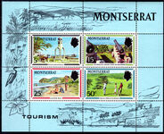Montserrat 1970 Tourism souvenir sheet unmounted mint.